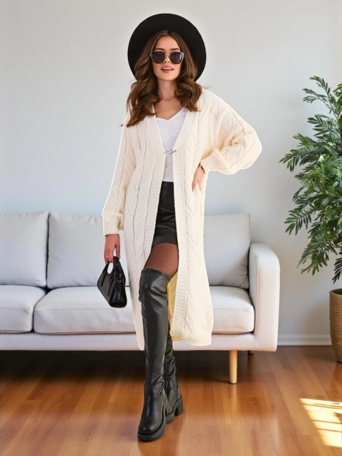 Королівська мода В'язаний жіночий пончо-светр