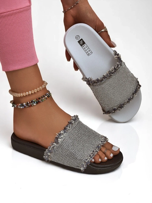 Royalfashion Жіночі шльопанці на плоскій підошві SparkleWalk