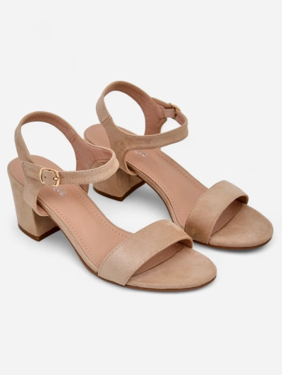 Royalfashion Damen-Öko-Velours-Sandalen Quarter