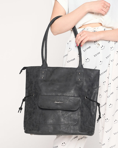 Schwarze Damen-Shoppertasche - Accessoires