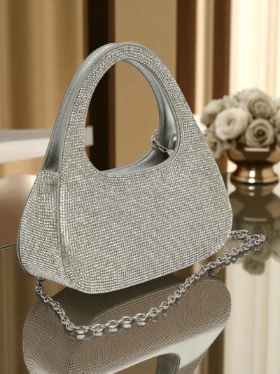 Royalfashion Damen Clutch Handtasche mit Zirkonia Myra Quill