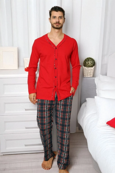 Royalfashion Baumwoll Herren Pyjama