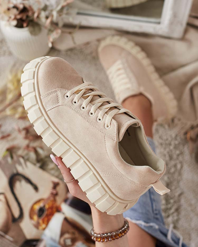 Royalfashion Damen Sportschuhe auf Plateausohle moon