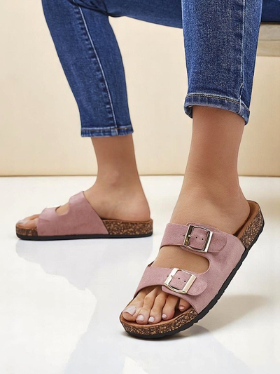 Royalfashion Damen-Sandalen mit Schnallen Foumy