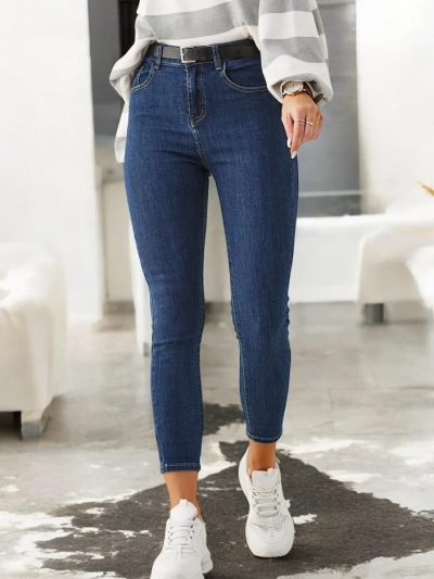 Royalfashion Damen taillierte Baumwolljeans