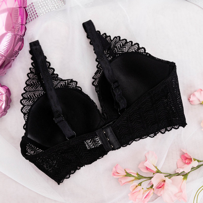 Schwarz Spitzen-BH für Damen - Unterwäsche