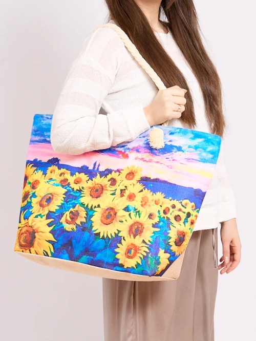 Royalfashion Велика тканинна сумка з принтом