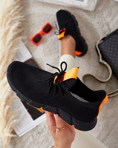 Sportschuhe für Damen in Schwarz und Fuchsia Bommgi - Schuhe