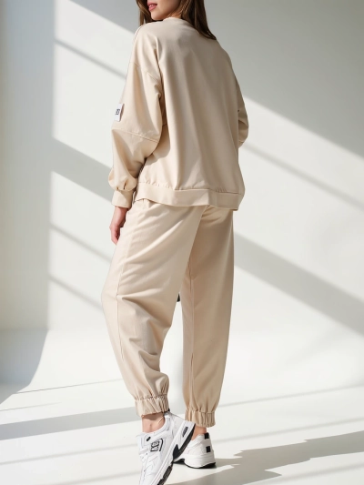 Royalfashion Damen Baumwollset mit Bündchen an den Knöcheln