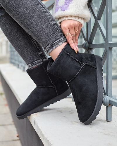 Royalfashion Damenstiefel a'la Schneestiefel in schwarzer Farbe Aener