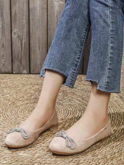 Royalfashion Damen Ballerinas mit einer Schleife Ofelna