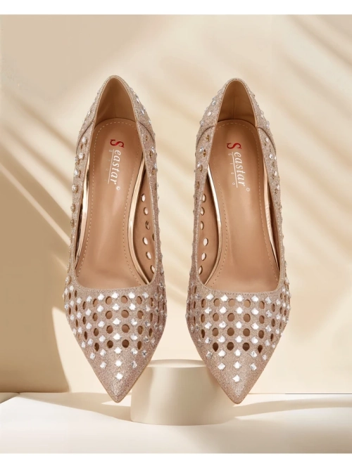 Royalfashion Жіночі перфораторні туфлі на високих підборах Ecatte