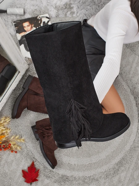 Damen Kozaki Öko-Wildleder mit Schaft Ismara