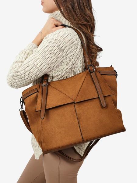 Damen Shopper Handtasche Daville aus Öko-Wildleder