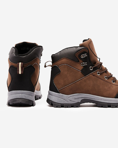 Royalfashion Dunkelbraune Herren-Trapper Nokuki