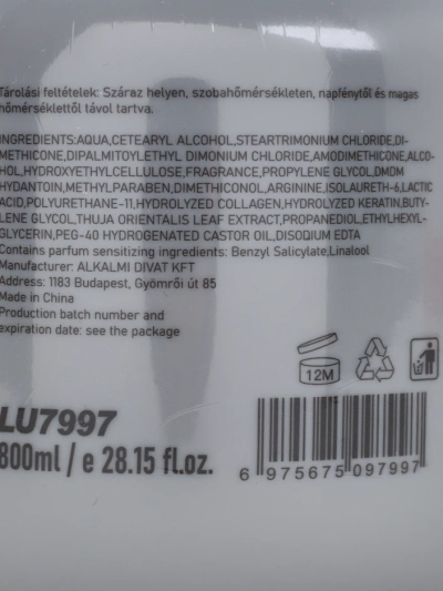 Luxelux Haarkur für Brüchigkeit 800 ml