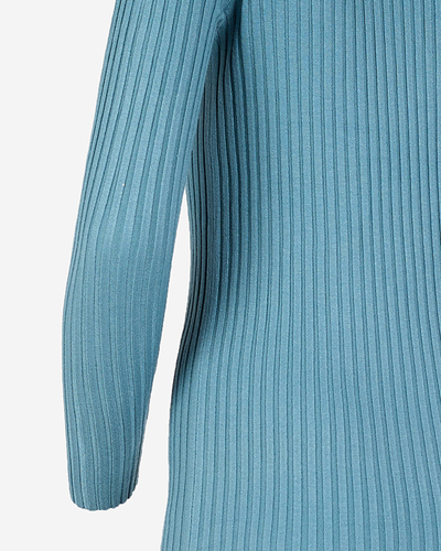 Blaues Pulloverkleid für Damen - Kleidung