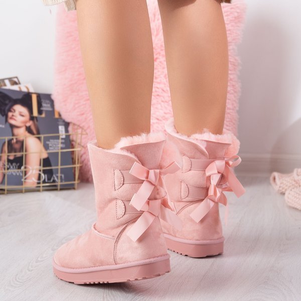 Rosa Schneeschuhe mit Schleifen Kylie - Footwear