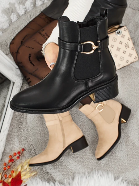 Damen Stiefeletten aus Öko-Leder Calivra