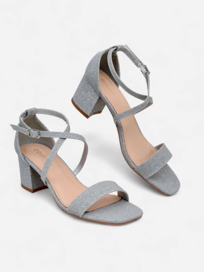 Royalfashion Glitzer Damen-Sandalen Rokates