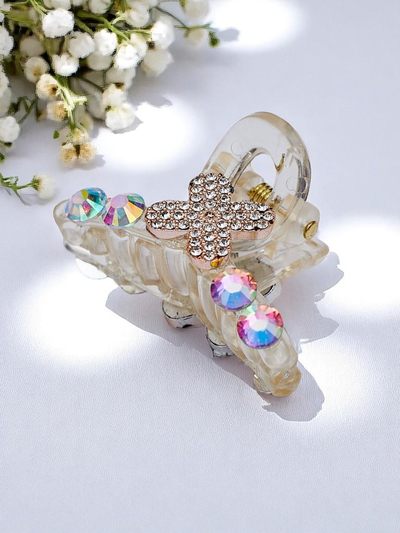 Royalfashion Haarklammer mit Strasssteinen Crystal Charm