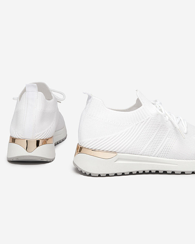 Ferroni Weißer Stoff Damen Sportschuhe - Schuhe