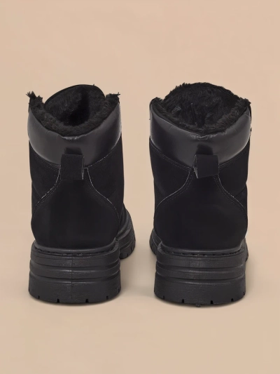 Royalfashion Schwarze Damen-Trapper Develier