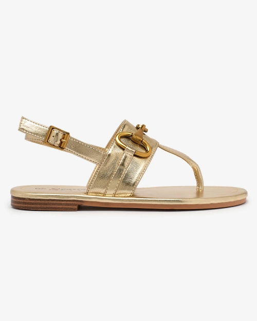 Жіночі в'єтнамки Royalfashion золотистого кольору Imonel