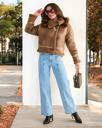 Royalfashion Жіночий мотоциклетний жакет