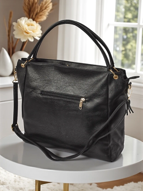 Жіноча сумка Atena Nero – елегантна чорна сумка з екологічної шкіри