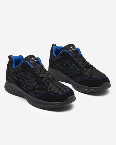 OUTLET Blaue und schwarze Herren-Schnürschuhe Beniro - Schuhe