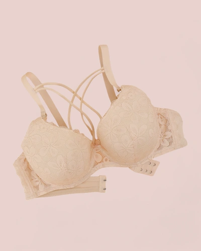 Royalfashion Damen gepolsterter BH mit Spitze