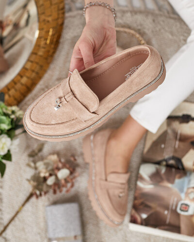 Royalfashion Damen Mokassins mit Zirkonen Ali