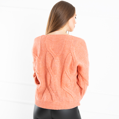 Damen Koralle Pullover - Kleidung