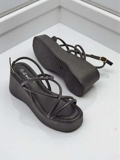 Royalfashion Damen Keilsandalen Skyline Straps