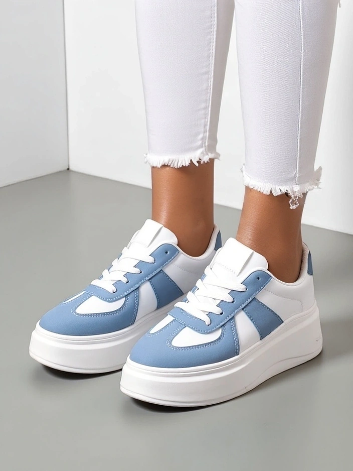 Royalfashion Damen sportliche Plateausneaker Safirrat