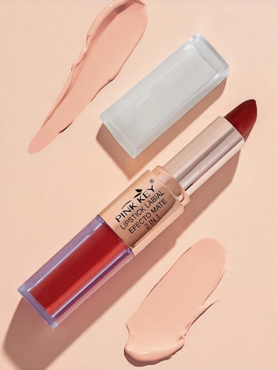 Matter Lippenstift in Stift- und flüssiger Form 2-in-1 Cinnamon Latte
