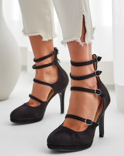 Royalfashion Damen Stiletto-Absätze mit Riemen Celose