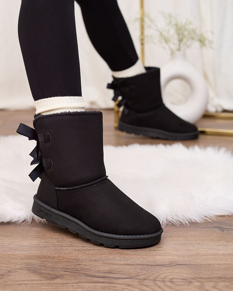 Royalfashion Damenstiefel a'la Schneestiefel in schwarz Aerfifi