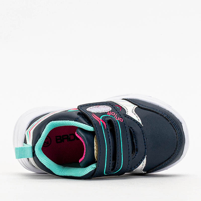 Mikorasi Sportschuhe für Mädchen in Marineblau und Mintgrün - Schuhe