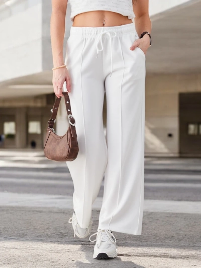 Royalfashion Широкі жіночі штани з складками