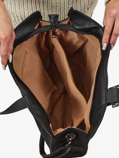 Damen Shopper Handtasche Daverna aus Öko-Wildleder