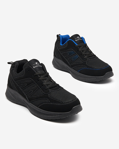 Schwarz-blaue Beniro-Schnürschuhe für Herren - Footwear