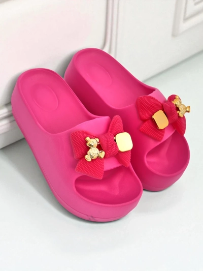 Royalfashion Damen-Gummi-Flip-Flops mit dekorativer Schleife Alday