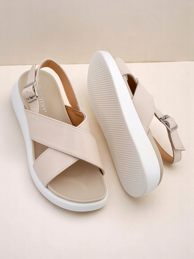 Royalfashion Damen Sandalen mit dicker Sohle Riva Star
