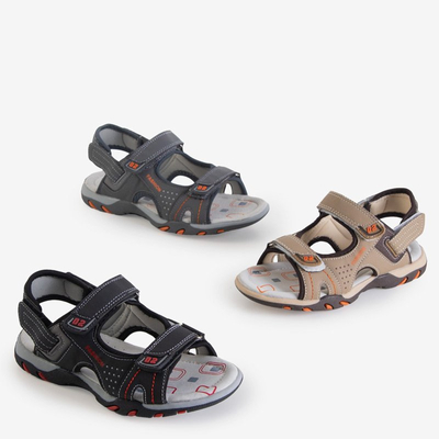 Beige Jungensandalen mit Klettverschluss Mediu - Footwear