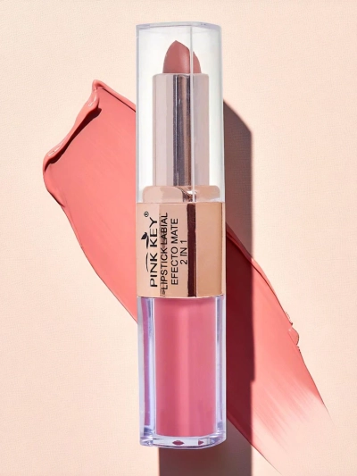 Matter Lippenstift in Stift- und Flüssigform 2-in-1 Rose Nougat
