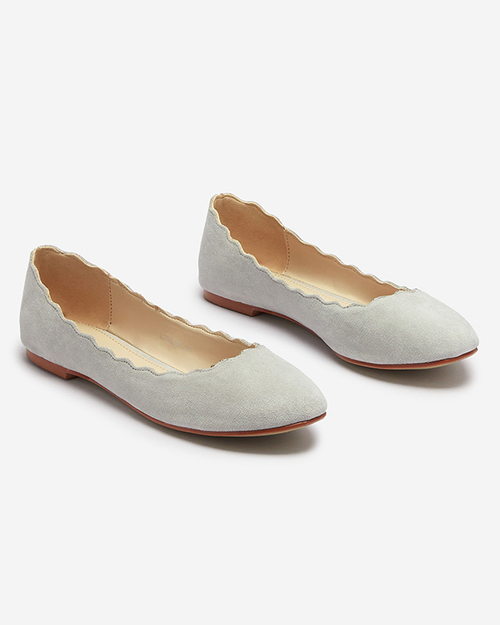 Світло-сірі жіночі балетки Antonelia