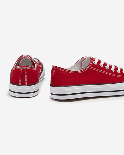 Rote klassische Damen-Schnürsneaker Ogisa - Schuhe