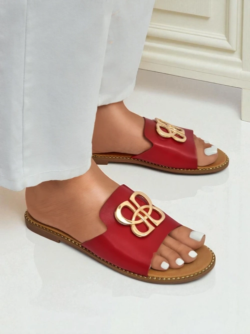 Royalfashion Жіночі тапочки на плоскій підошві Heraklia